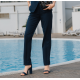 Pantalon chic 100% éco-responsable coloris navy