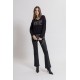 Pull noir maxi message AMORE