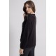 Pull noir maxi message AMORE