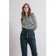 Pantalon coupe carotte coloris cèdre