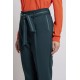 Pantalon coupe carotte coloris cèdre