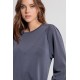 Sweat ultra doux coloris acier