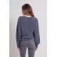 Sweat ultra doux coloris acier