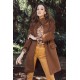 Manteau oversized manches 3/4 coloris chocolat