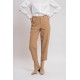 Pantalon coupe loose coloris beige