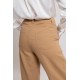 Pantalon coupe loose coloris beige