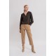 Pantalon coupe loose coloris beige