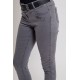 Pantalon coupe slim galbante coloris gris