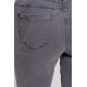 Pantalon coupe slim galbante coloris gris