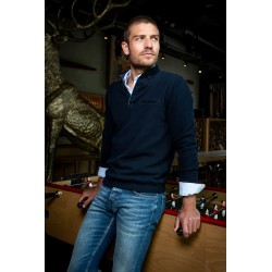 Polo seconde peau coloris navy