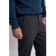 Pantalon coupe droite effet tweed gris