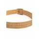 Ceinture en simili cuir bronze et petits clous