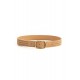 Ceinture en simili cuir bronze et petits clous