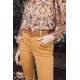 Ceinture en simili cuir bronze et petits clous