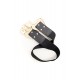 Ceinture élastique noir et maxi boucle bijou