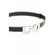 Ceinture en simili cuir noir