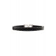 Ceinture en simili cuir noir