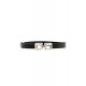 Ceinture en simili cuir noir