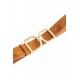 Ceinture en suédine camel à double boucle