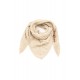 Triangle en maille beige et lien similicuir