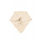 Triangle en maille beige et lien similicuir