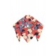 Grand carré imprimé floral multicolore