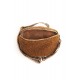 Sac banane matière peluche coloris chocolat