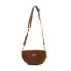 Sac banane matière peluche coloris chocolat