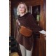 Sac banane matière peluche coloris chocolat