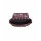 Sac forme pochette en tweed multicolore