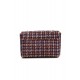 Sac forme pochette en tweed multicolore
