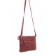 Sac forme pochette rectangulaire coloris lie de vin