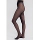 Collants noirs motif plumetis