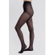 Collants noirs motif graphique