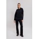 Sweat oversized noir et lurex