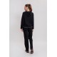 Sweat oversized noir et lurex