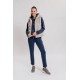 Gilet ultra doux en modal bleu
