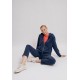 Gilet ultra doux en modal bleu
