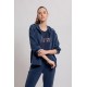 Gilet ultra doux en modal bleu
