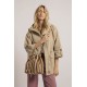 Parka beige volume cape