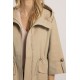 Parka beige volume cape