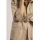 Parka beige volume cape