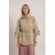 Parka beige volume cape