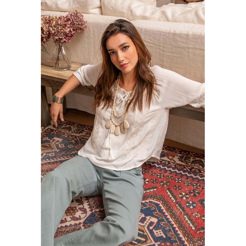 Encolure bardot top