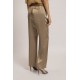 Pantalon fluide satiné beige