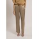 Pantalon fluide satiné beige