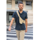 Chemise manches courtes navy