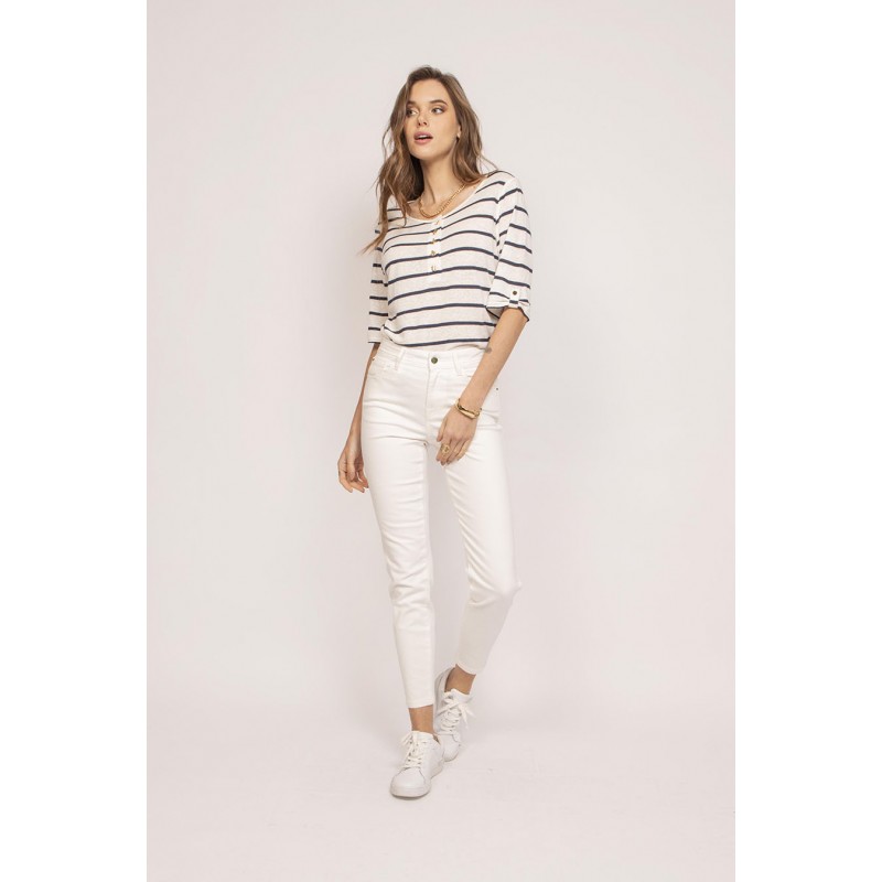Jean slim blanc