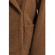 Manteau réversible coloris toffee