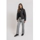 Pantalon en molleton gris clair chiné